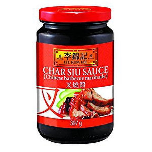 NineChef Bundle - Lee Kum Kee Char Siu Chinese Barbecue Sauce 14-Ounce Jars (6 Bottle) + 1 NineChef Brand ChopStick