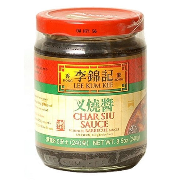 NineChef Bundle - Lee Kum Kee Char Siu Chinese Barbecue Sauce 8.5-Ounce Jars (Pack of 4) + 1 NineChef Brand ChopStick