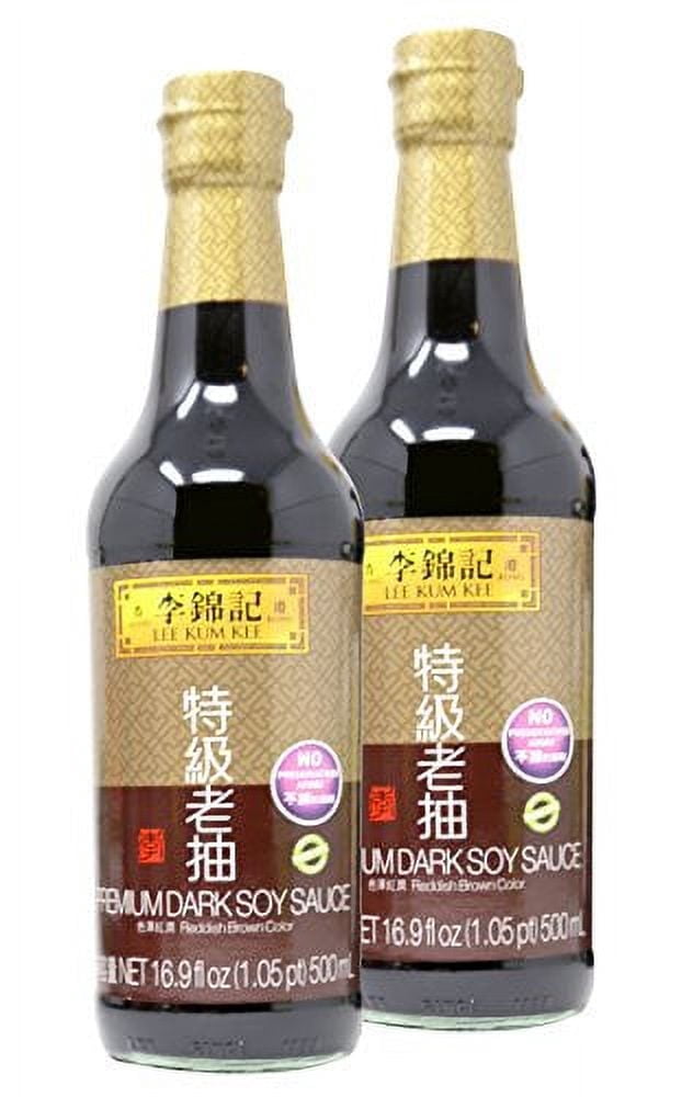 NineChef Bundle - Lee Kum Kee Cooking Premium Soy Sauces / Premium Dark Soy Sauces (Dark Soy Sauce X 2) + 1 NineChef Brand ChopStick