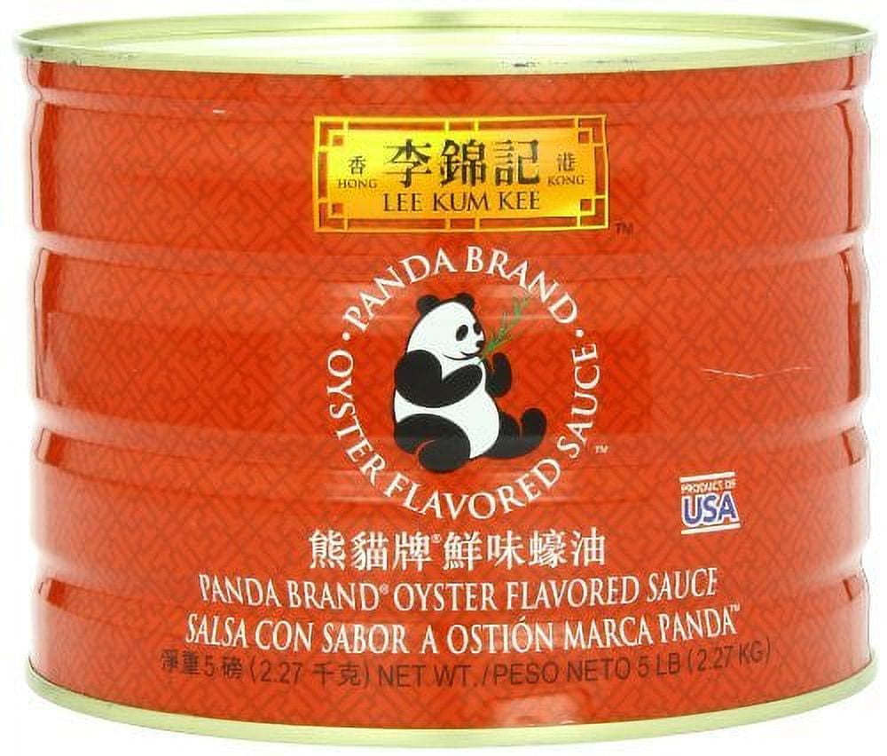 NineChef Bundle - Lee Kum Kee Panda Oyster Sauce 5 Pound + 1 NineChef Brand Spoon