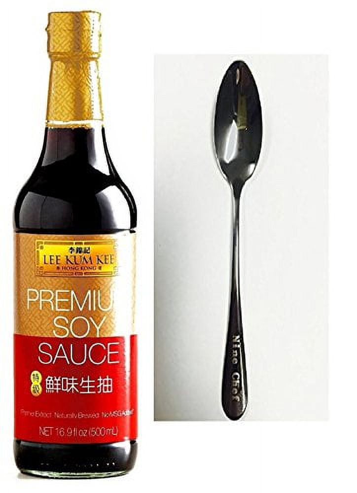 NineChef Bundle - Lee Kum Kee Premium Soy Sauce 16.9-Ounce (30 Bottle) + 1 NineChef Brand ChopStick