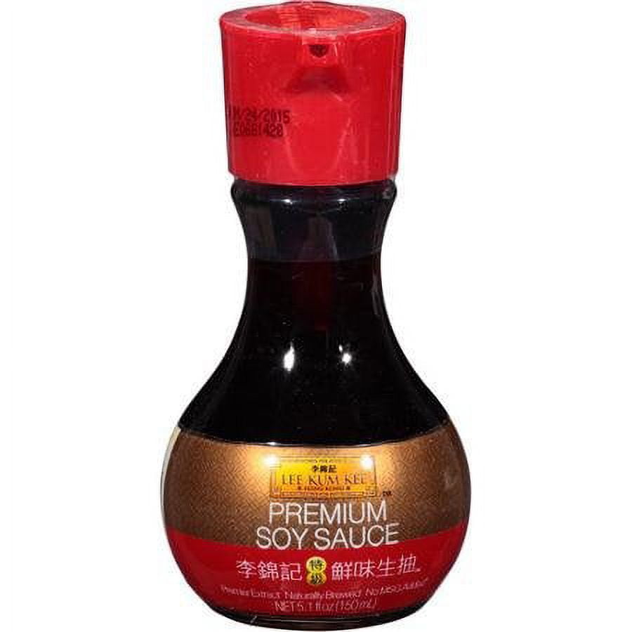NineChef Bundle - Lee Kum Kee Premium Soy Sauce 5.1oz each (Pack of 6) + 1 NineChef Brand ChopStick
