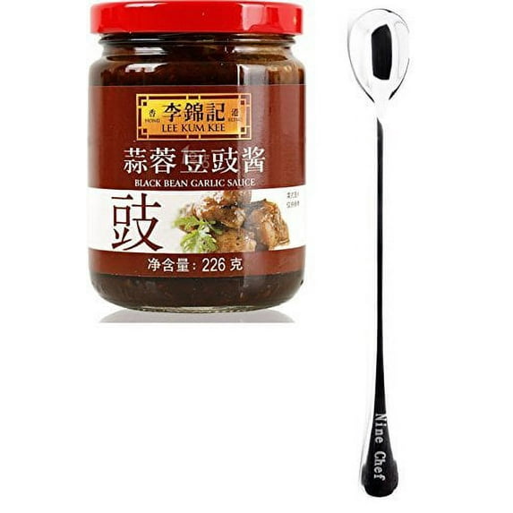 NineChef Bundle - Lee Kum Kee Sauce (Black Bean Garlic Sauce (?????) 2 Bottle) + 1 NineChef Brand ChopStick