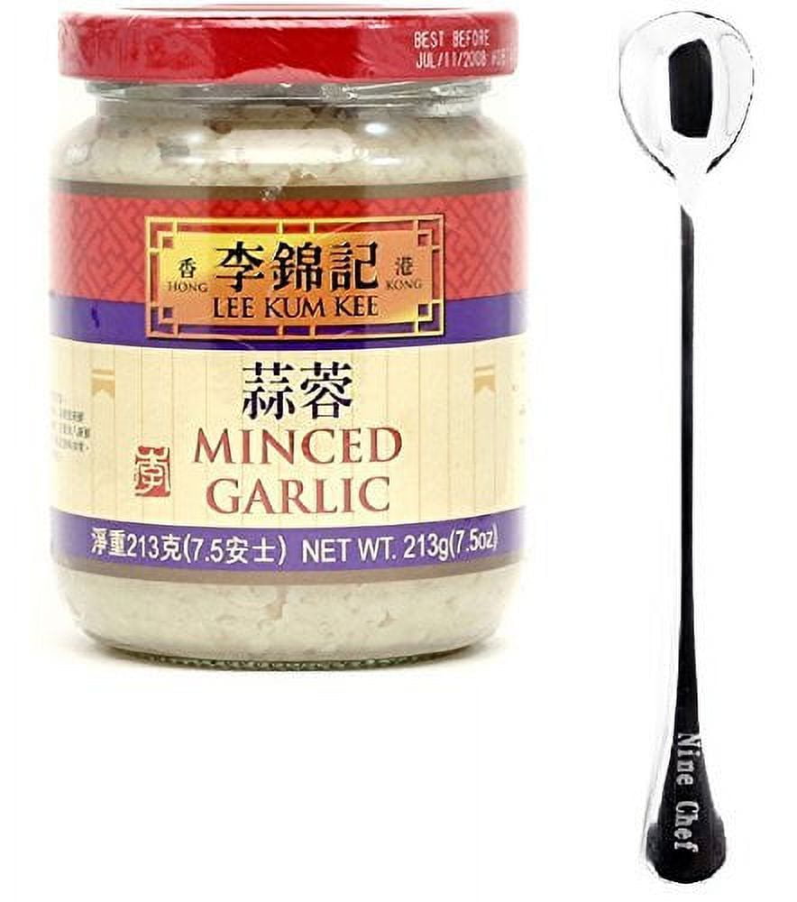 NineChef Bundle - Lee Kum Kee Sauce (Minced Garlic (??) 6 Bottle) + 1 NineChef Brand ChopStick