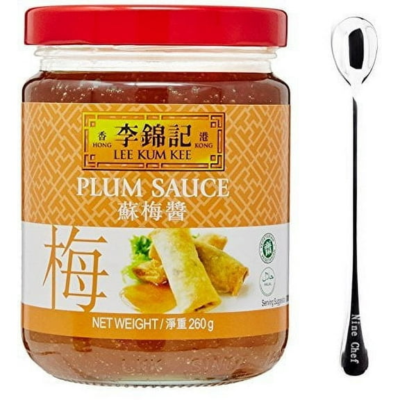 NineChef Bundle - Lee Kum Kee Sauce (Plum Sauce (1 Bottle) + 1 NineChef Brand Spoon