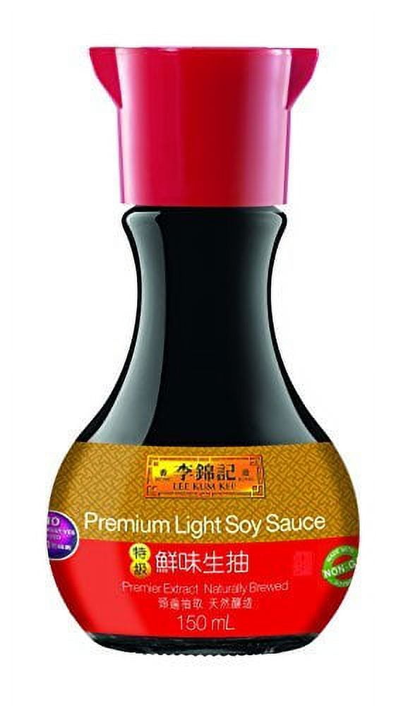 NineChef Bundle - Lee Kum Kee Soy Sauce 5.1-Ounce Bottle (Pack of 4) + 1 NineChef Brand ChopStick
