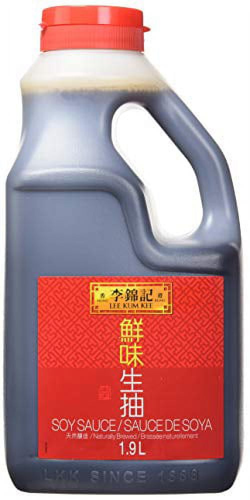 NineChef Bundle - Lee Kum Kee Soy Sauce 64 oz plastic bottle + 1 NineChef Brand ChopStick
