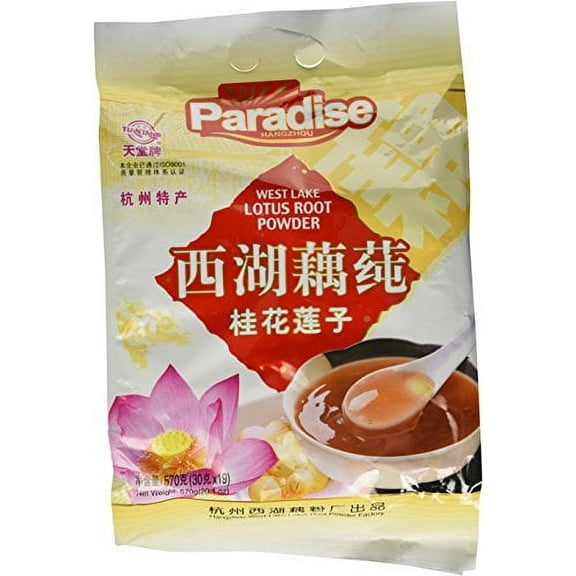 NineChef Bundle - Lotus Root Starch 570g (19 x 30g D&J Asian Market + 1 NineChef Brand Long Handle Spoon