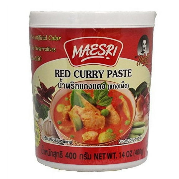 NineChef Bundle - Maesri Red Curry Paste 14oz + 1 NineChef ChopStick