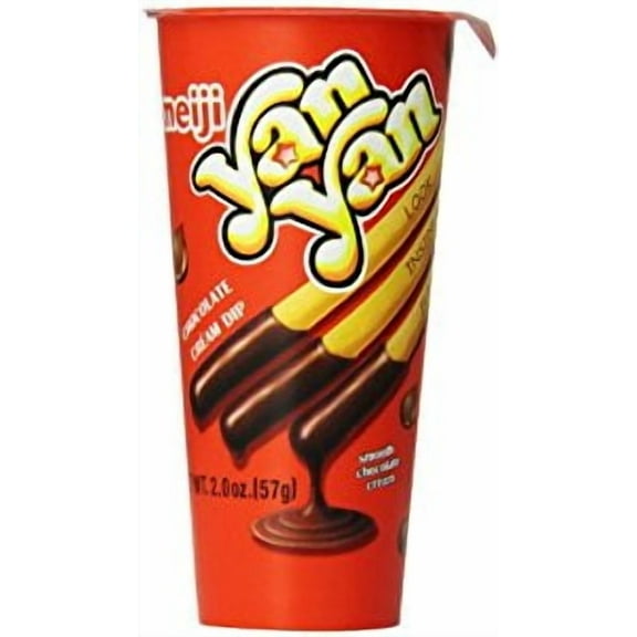 NineChef Bundle - Meiji Yan Yan Chocolate 2-Ounce Units (Pack of 20) + 1 NineChef Brand Long Handle Spoon