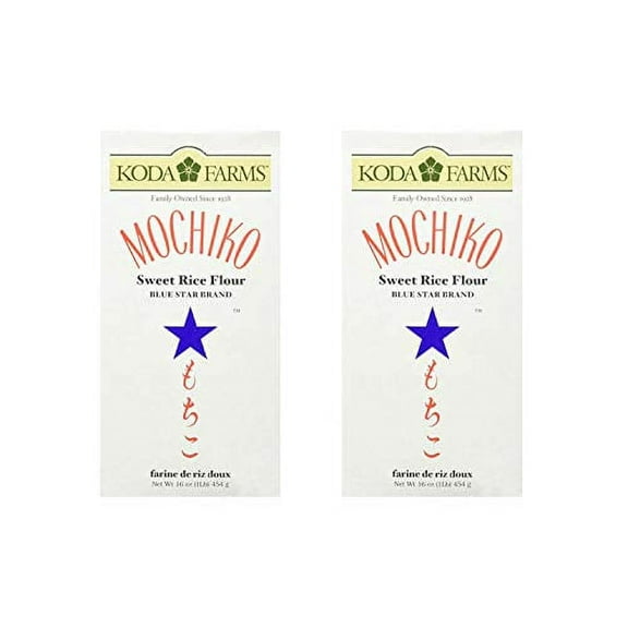 NineChef Bundle - Mochiko (Sweet Rice Flour) - 16oz (2 Pack) + 1 NineChef Brand Long Handle Spoon