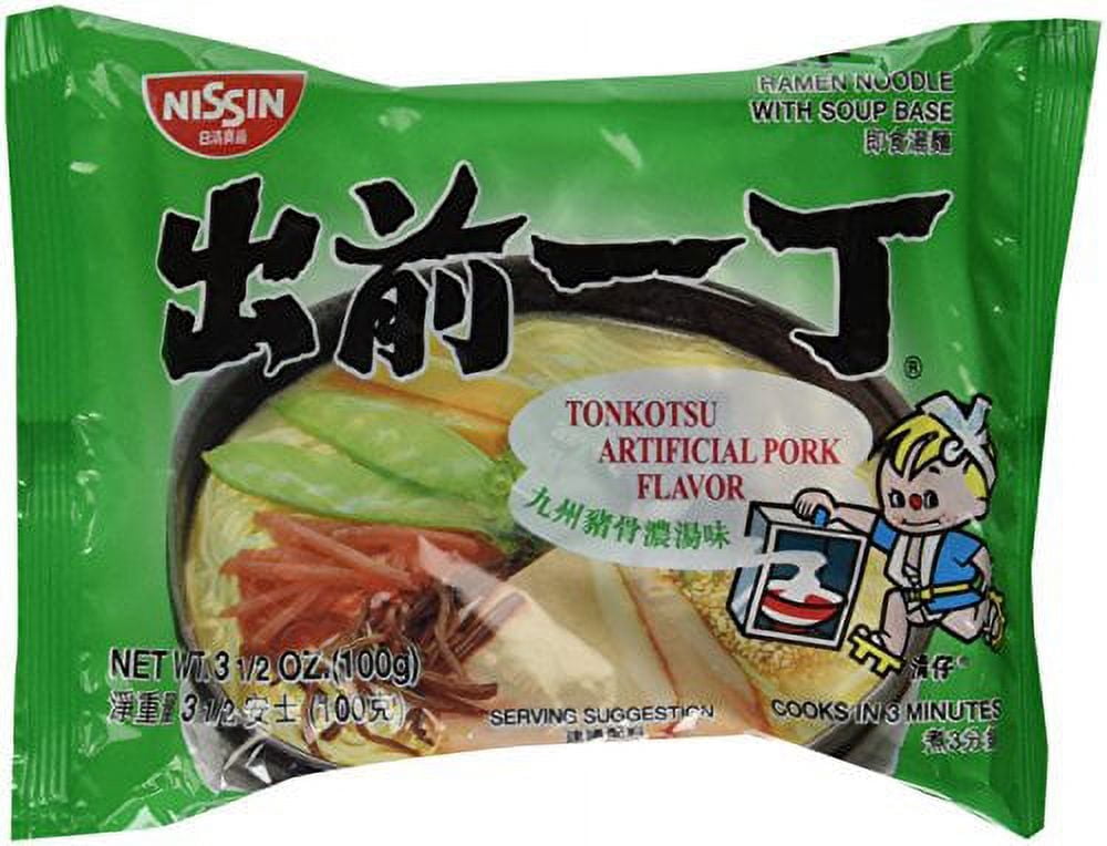NineChef Bundle - Nissin Demae Ramen Tonkotsu Pork 3.5 oz (Pack of 30) + 1 NineChef ChopStick