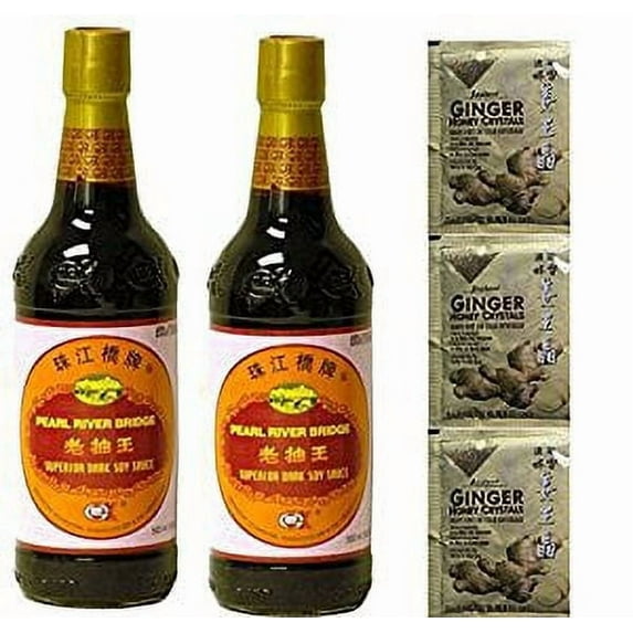 NineChef Bundle - Pearl River Bridge Superior Dark Soy Sauce (Pack of 2) + 1 NineChef ChopStick