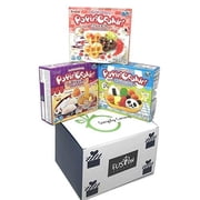 NineChef Bundle - Popin Cookin DIY Candy Kit 3 Pack Variety - Tanoshii Bento Ramen and Waffle in Fusion Select Gift Box + 1 NineChef Brand Long Handle Spoon