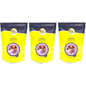 NineChef Bundle - Qbubble Tea Taro Powder 2.2 Pound (3-(Pack)) + 1 NineChef Brand Long Handle Spoon