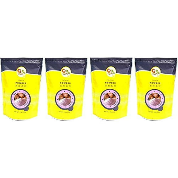 NineChef Bundle - Qbubble Tea Taro Powder 2.2 Pound (4-(Pack)) + 1 NineChef Brand Long Handle Spoon