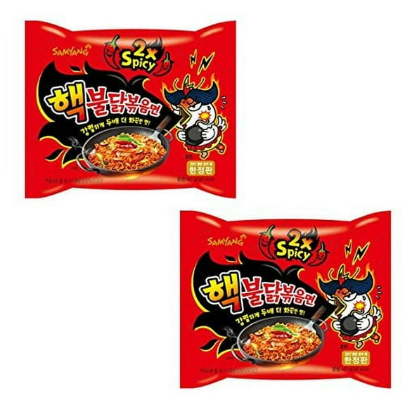 NineChef Bundle - Samyang HACK Buldak Bokeum Ramen 2PCS HOT Spicy Fire Noodle New spiciest+ 1 NineChef ChopStick