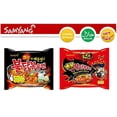 thumbnail image 1 of NineChef Bundle - Samyang Instant Ramen Noodles Halal Certified Variety Pack of Extra Spicy & Original Spicy Chicken Flavor (10 Spicy + 10 Extra spicy)+ 1 NineChef ChopStick, 1 of 1