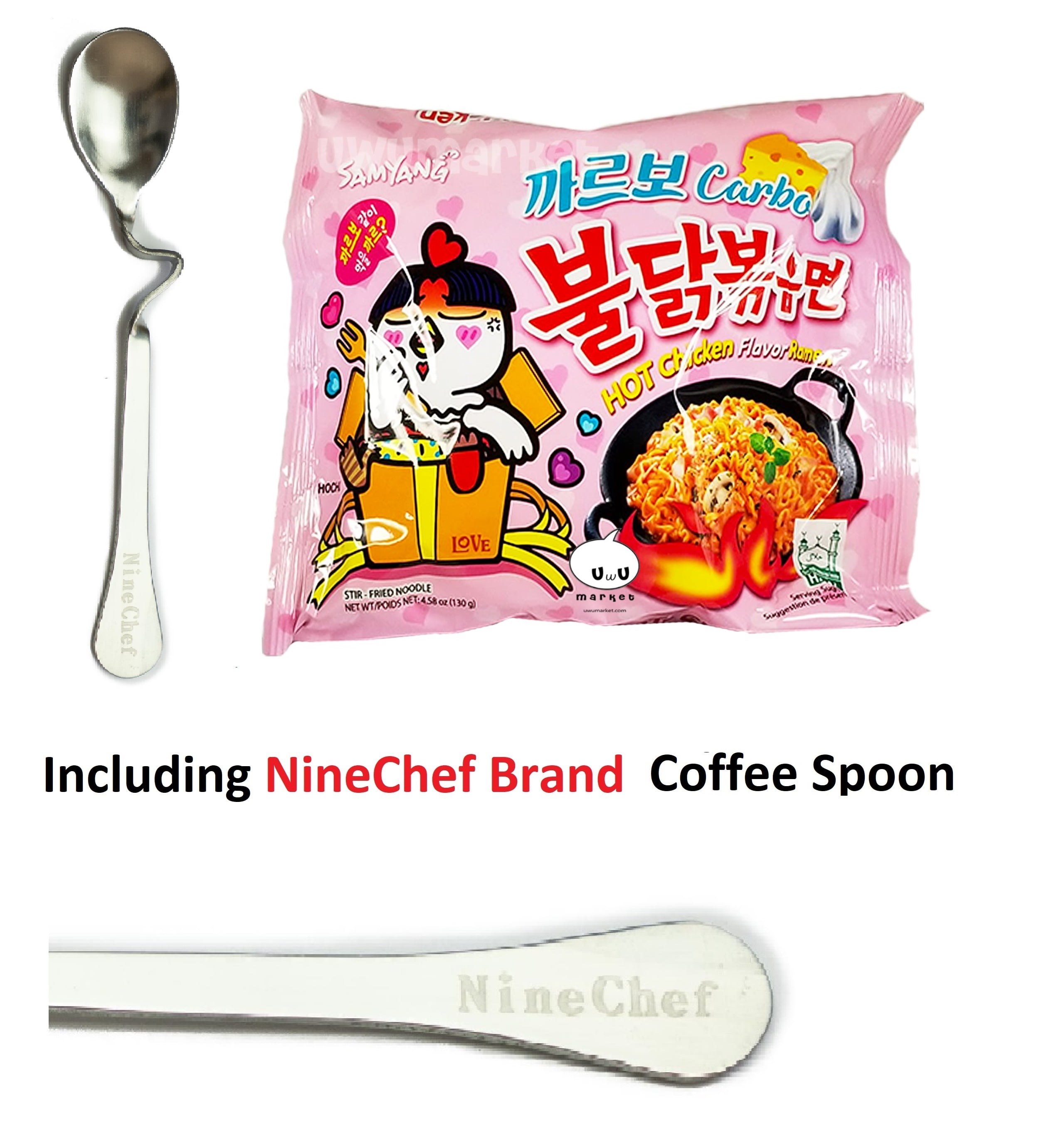 NineChef Bundle - Samyang Spicy Chicken Stir Fried Noodles Ramen