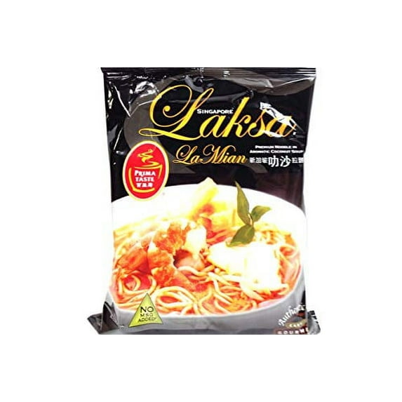NineChef Bundle - Singapore Laksa La Mian - 6.2oz (Pack of 24) + 1 NineChef Brand Long Handle Spoon