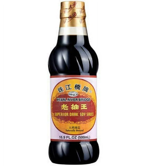 NineChef Bundle - Soy Sauce Pearl River Bridge Superior Dark 16.9-Ounce Plastic Bottles (3 Packs) + 1 NineChef ChopStick