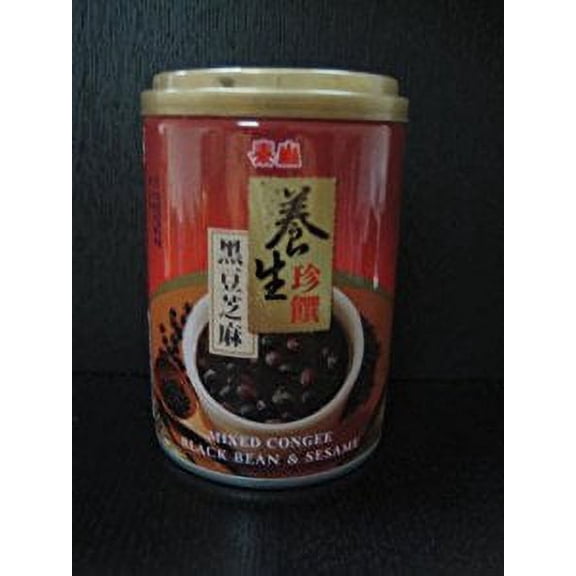 NineChef Bundle - Taisun - Mixed Congee With Black BeanSesame (Pack of 10) + 1 NineChef Brand Long Handle Spoon