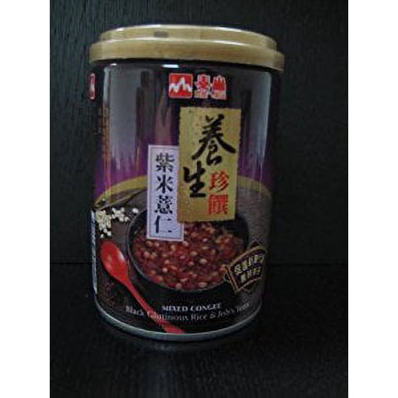NineChef Bundle - Taisun - Mixed Congee With Black Glutinous RiceJob s Tears (Pack of 6) + 1 NineChef Brand Long Handle Spoon