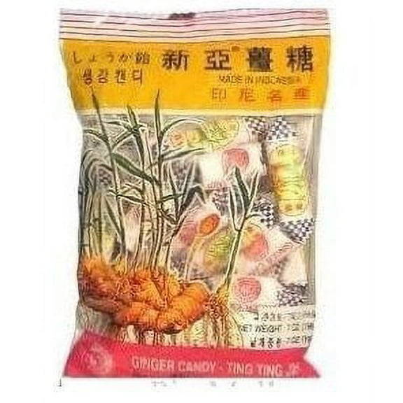 NineChef Bundle - Ting Ting Jahe Ginger Candy 4.4 Oz (3 pack) + 1 NineChef Brand Long Handle Spoon