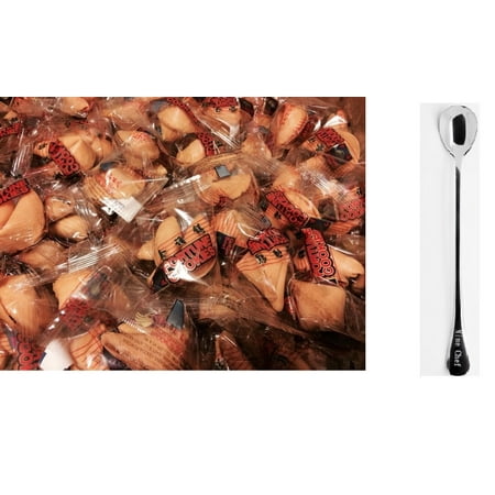 NineChef Bundle - Traditional Fortune cookies 50 pcs Individually Wrapped + NineChef Spoon