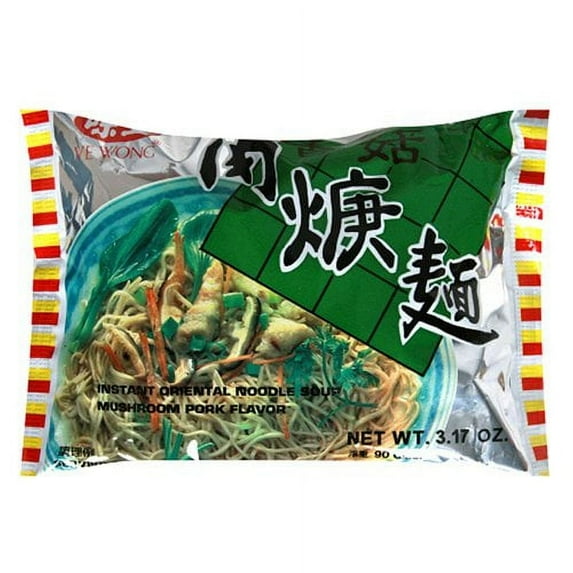 NineChef Bundle - Ve Wong Instant Noodle Pork & Mushroom 3.17-Ounce Packages (Pack of 30) + 1 NineChef ChopStick