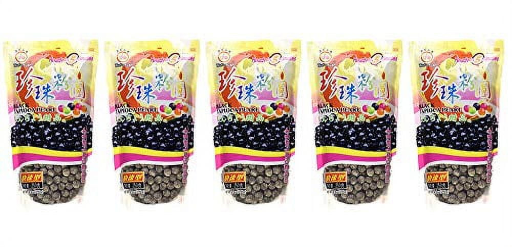 NineChef Bundle - WuFuYuan - Tapioca Pearl (Black) - Net Wt. 8.8 Oz (Pack of 5)