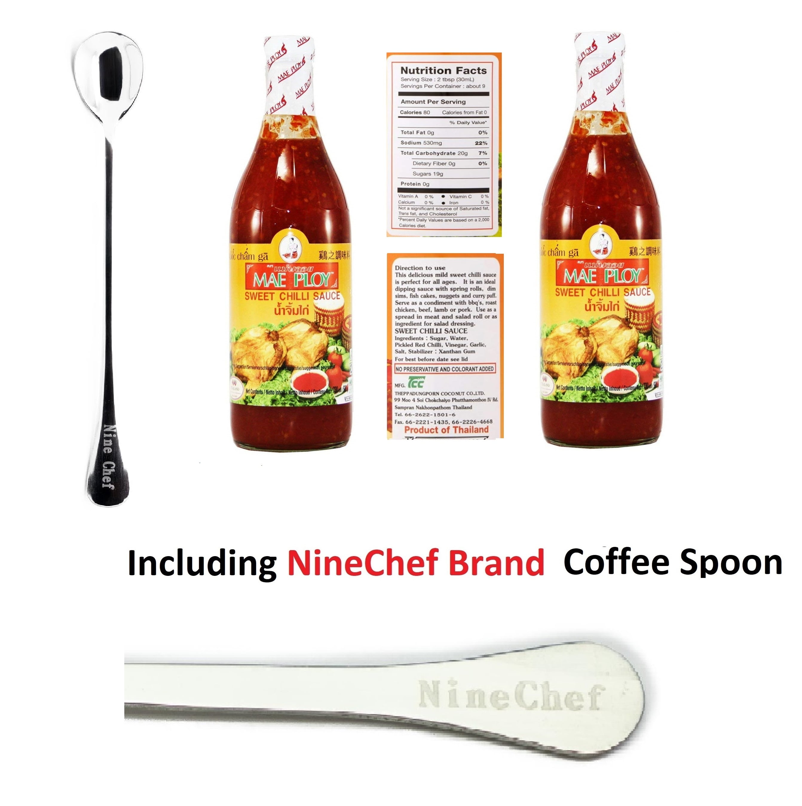 NineChef Maeploy Bundle Mae Ploy Sweet Chili Sauce 12 oz (Pack 1