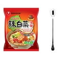 thumbnail image 1 of NineChef Set - Nongshim noodle soup (Kimchi Flavor, 5 Pack) plus NineChef Brand Long Handle Spoon, 1 of 6