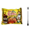 thumbnail image 1 of NineChef Set - Samyang Ramen Chicken Roasted Noodles Corn Flavor, 5 Pack) Plus one NineChef Brand long handle Spoon, 1 of 4