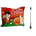 thumbnail image 1 of NineChef Set - Samyang Ramen Chicken Roasted Noodles Kimchi Flavor, 5 Pack) Plus one NineChef Brand long handle Spoon, 1 of 3