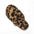 thumbnail image 1 of NineCiFun Women's Fuzzy Slippers Slip on Cross Band Slippers Memory Foam House Slippers Open Toe Sandals for Outdoor Indoor，Leopard，Size 9-10US, 1 of 9