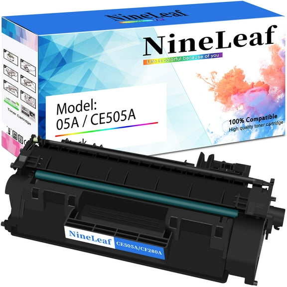 NineLeaf 1-Pack 05A CE505A Compatible Toner Cartridge Replacement for HP 05A Black Toner Cartridge to use for P2035 P2035n P2055 P2055d P2055dn P2055x Printer