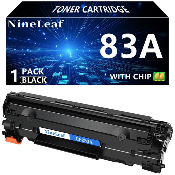 NineLeaf 1-Pack 83A Compatible Black Toner Cartridge Replacement for HP 83A CF283A Toner Cartridge to use for LaserJet Pro M127fn M127fw MFP M125nw MFP M125a M201dw M201n M225dn M225dw Laser Printer