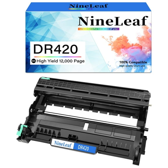 NineLeaf 1 Pack DR420 Drum Compatible Drum Unit Replacement for Brother DR-420 Drum use with HL-2230 HL2240 MFC-7360N MFC-7860DW DCP-7065DN Laser Printer