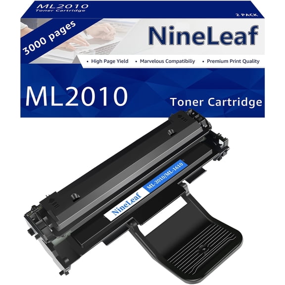 NineLeaf 1 Pack ML2010 Compatible Toner Cartridge Replacement for Samsung ML-2010 ML-1610 to use with ML-1610 ML-1610R ML-1615 ML-2010 ML-2010D3 ML-2571N Printer