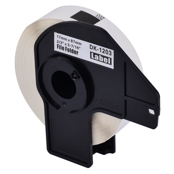 NineLeaf 1 Roll Compatible for Brother DK-1203 0.66 in x 3.4 in Die-Cut File Folder Labels, 300 Labels Per Roll