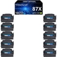 thumbnail image 1 of NineLeaf 10-Pack 87X CF287X Compatible Toner Cartridge Replacement for 87A CF287X Black Toner Cartridge to use for Laserjet Enterprise M506 M506dn M506n M506x Pro M501 M501dn M527 M527dn Printer, 1 of 7