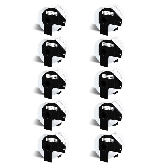 NineLeaf 10 Rolls Compatible for Brother DK-1202 2.4 in x 3.9 in Die-Cut Shipping PaPer Labels, 300 Labels Per Roll