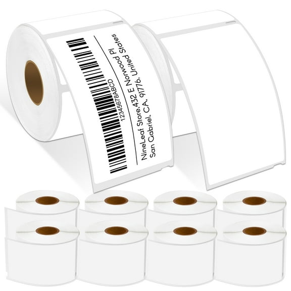 NineLeaf 10 Rolls Compatible for DYMO 30256 2-5/16 in x 4 in Shipping Address Barcode Labels, 300 Labels Per Roll