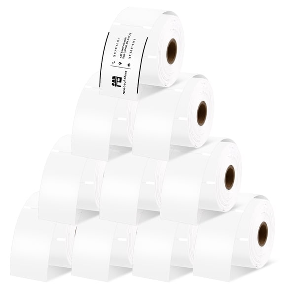NineLeaf 10 Rolls ompatible for DYMO 30374 2 in x 3.5 in Non-Adhesive Business Appointment Card, 300 Label/Roll