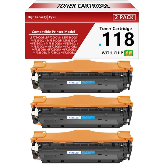 NineLeaf 118 CRG118 High Yield Replacement Compatible for Canon 118 CRG118 CRG118M Magenta Toner Cartridge Work on MF8580Cdw MF8380Cdw MF8350Cdn MF726Cdw LBP622Cdw MF641Cw MF644 Printer(1 Pack