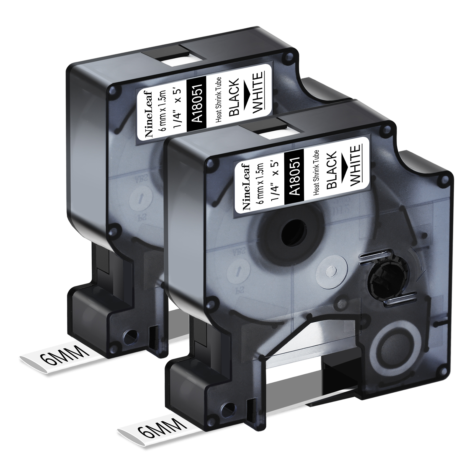 NineLeaf 5 X Compatible For Dymo Rhino 18057 S0718330 Tape