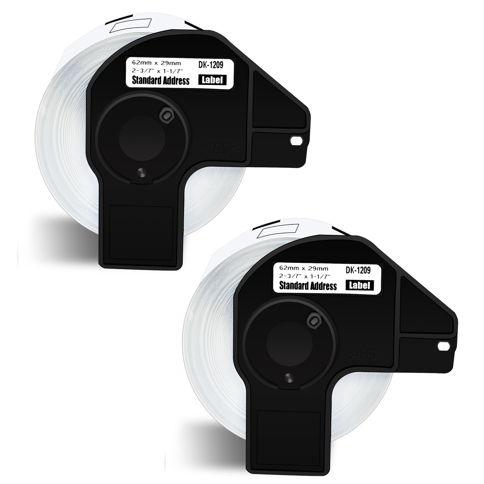 NineLeaf 2 Rolls Compatible for Brother DK-1209 1.1 in x 2.4 in Die-Cut Address & Barcode Labels, 800 Labels Per Roll