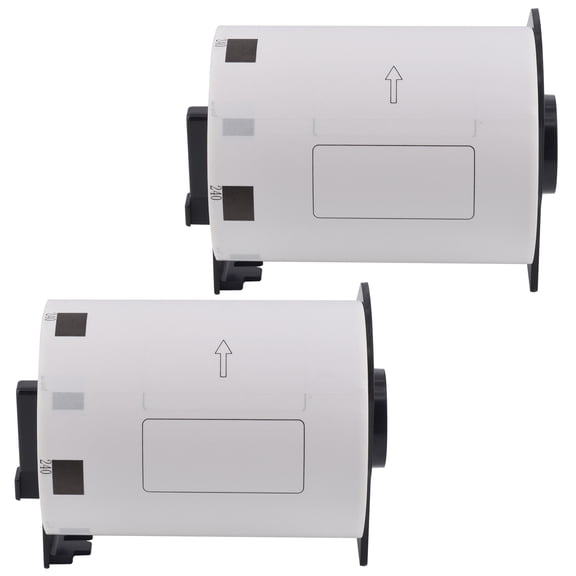 NineLeaf 2 Rolls Compatible for Brother DK-1240 4 in x 2 in Die-Cut Multipurpose Shipping/Barcode Labels, 600 Labels Per Roll
