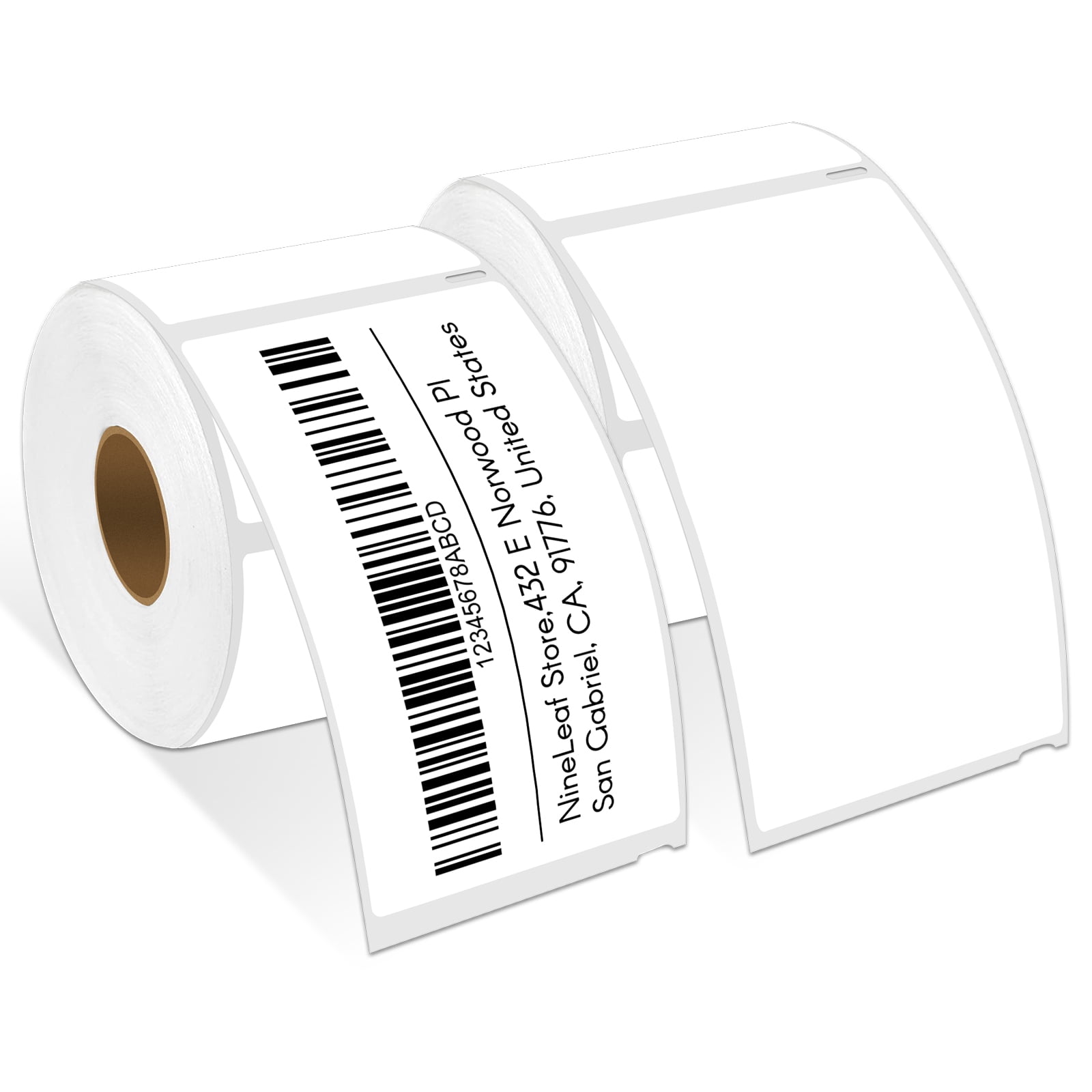 NineLeaf 2 Rolls Compatible for DYMO 30256 2-5/16 in x 4 in Shipping Address Barcode Labels, 300 Labels Per Roll